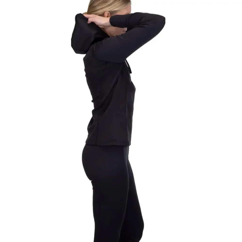 Spyder Women's Black Standard Baselayer Hoodie Size M